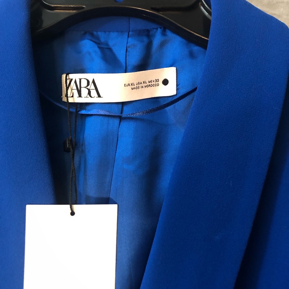 Zara Royal Blue Blazer NWOT - Picture 5 of 5